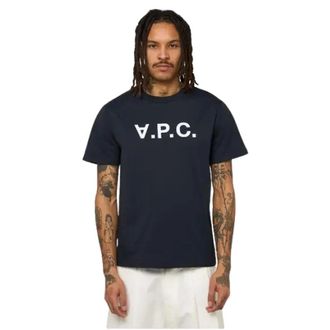 A.P.C. T-Shirts, male, Blue, Size: M Standard Grand VPC T-shirt