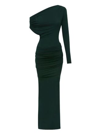 Alex Perry Asymmetrische maxi-jurk - Groen