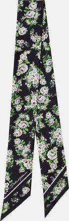 Dolce & Gabbana Floral silk twill scarf