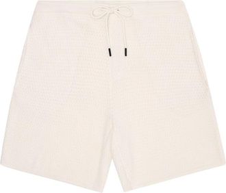 Knowledge Cotton Apparel Organic Cotton Bubble Knitted Shorts Shorts f&uuml;r Herren | wei&szlig;
