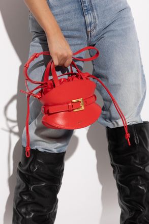 Balmain Handbag Shuffle Mini, Womens, Red