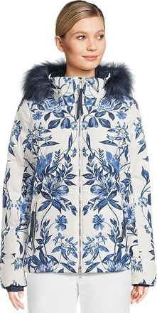 Obermeyer Circe Down Jacket Womens Clothing Midnight Flowers : 12, Polyester