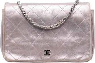 Chanel Pre-owned Wallet on Chain - Dames - Vintage Schoudertas - Roze - ONE Size - Leer - Vintage