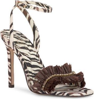 Jessica Simpson Omiena Ankle Strap Sandal in Dkbrown 01 at Nordstrom, Size 9