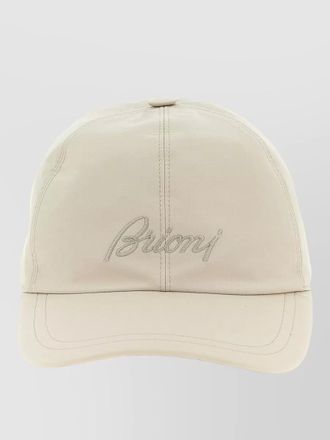 Brioni signature logo baseball cap curved brim