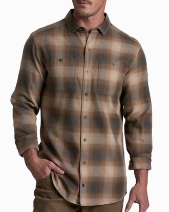 K&uuml;hl Long Sleeve Law Flannel Shirt In Kanteen