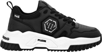 Philipp Plein Predator Sneakers Hexagon - unisex - Sneakers - Zwart - 45 EU - Leer - Schoenen