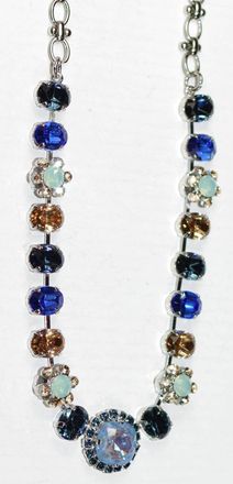 Mariana Womens Fairytale Necklace In Blue, Amber, Pacific