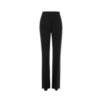 Valentino Garavani Straight Trousers, female, Black, Size: XS Tailored Straight Trousers