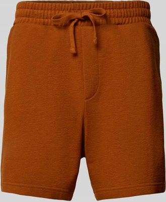 Strellson Regular Fit Shorts aus reiner Baumwolle in Terra, Größe XXL