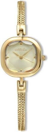 Ettika Petite Square Bracelet Watch, 22mm x 22mm in Taupe And Gold at Nordstrom Rack