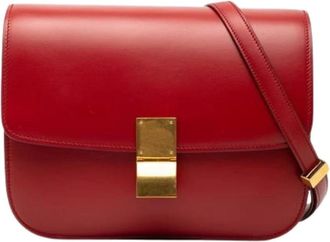 Celine Pre-owned Cross Body Bags, female, Red, Size: ONE SIZE Pre-owned Vintage Shoulder Bag