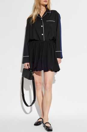 Marni Wool Shirt With Vintage Effect, Womens, Black