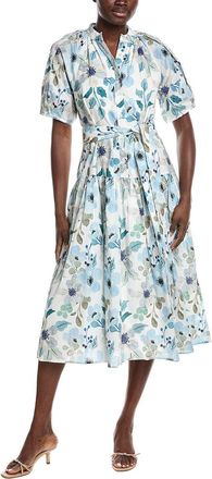 Gracia Floral Print Midi Shirtdress