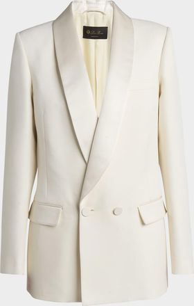 Loro Piana Doreen Double-Breasted Wool Jacket