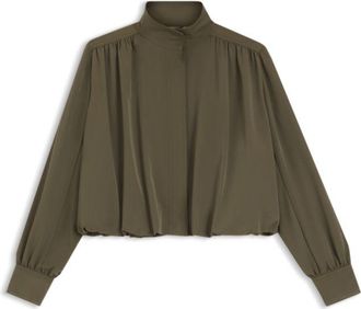BOSS Relaxed-fit blazer with balloon hem