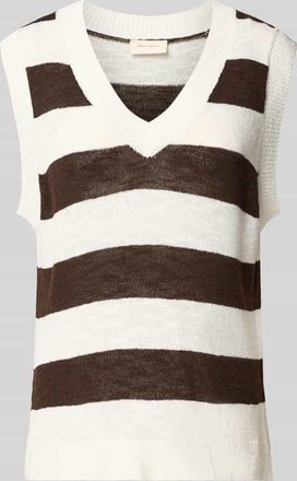 Freequent Relaxed Fit Top aus Viskose-Mix Modell Vicky in Dunkelbraun, Gr&ouml;&szlig;e XXL