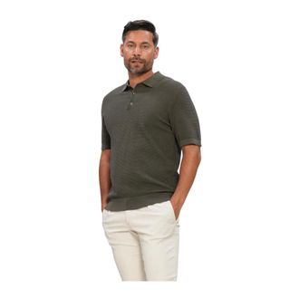 Profuomo Polo SS Aero Ease Waffle Structure - Heren - Tops - Groen - Maat: 2XL Katoen