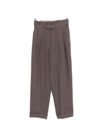PANICALE Womens Belted Pleated Trousers Ss26 W