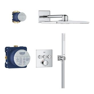 GROHE QuickFix Precision SmartControl inbouw douchesysteem met Vitalio SmartActive 310 Cube hoofddouche chroom