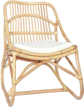 vidaXL Vidaxl - Silla De Rat&aacute;n Lino