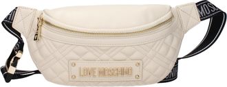 Love Moschino Damens Rucks&auml;cke und Geldb&ouml;rsen Polyurethan Beige/Elfenbein