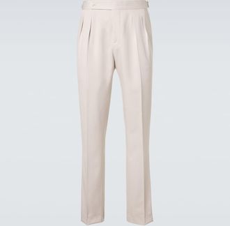 Brunello Cucinelli Silk straight pants