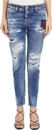 Dsquared2 Womens Denim Cool Girl Jeans - Blue Cotton - Size EU 34 (Womens)