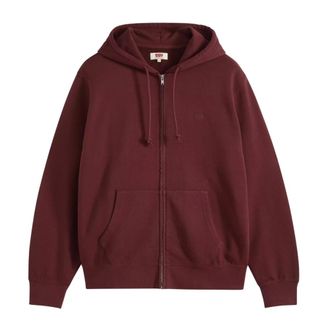 Levi's The Original HM Zip Up - Heren - Sweatshirts & Hoodies - Rood - Maat: S Katoen