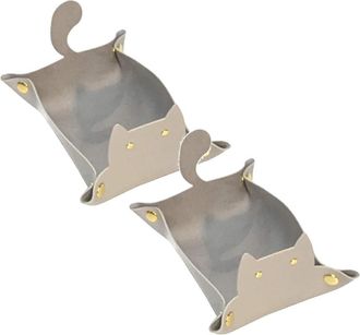 OEM Caja De Almacenamiento Xubond Con Forma De Gato Y Tapa, Compatible Con Estanter&iacute;as Para El Hogar/oficina, Armarios De Cuero Y Tela, Y Bandejas De Escr