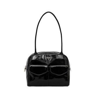 Guess Waldena Shoulder Bag - female - Guess - Shoulder Bags - Black - ONE SIZE - Bags