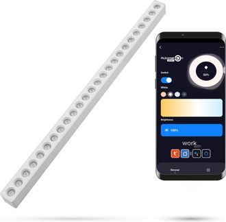 OEM Foco Lineal Tuya Grille S30 De 30 W, Color Blanco, Con Zigbee, Compatible Con Rieles Slim Track Y Fiberflex, 48 V Cc, Regulable De 3000 A 6000 K