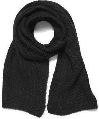 Part Two Zacht Gebreide Sjaal Zwart - Dames - Wintersjaals - Zwart - ONE Size - Accessoires