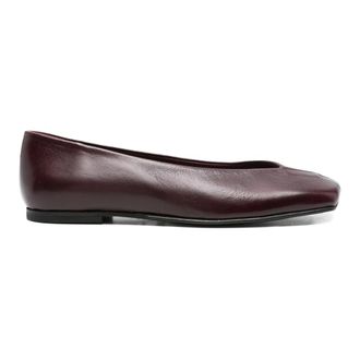 Alohas Ballerinas, female, Red, Size: 10 US Squared Toe Flat Shoes