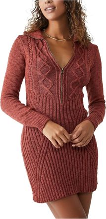 Free People Mont Blanc Mini Dress In Red Jasper