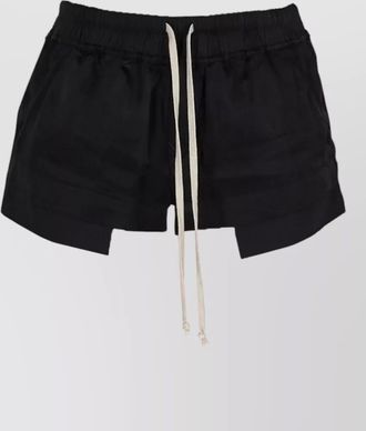 Rick Owens cupro short shorts