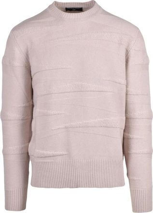 Daniele Fiesoli Maglione Girocollo - Heren - Ronde hals truien - Beige - L - Wol - Truien & Vesten