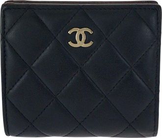 Chanel Lambskin Matelass&eacute; Compact Wallet (Authentic Pre-Loved)