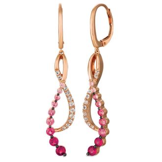 Le Vian Ladies Shades Earrings set in 14K Strawberry Gold
