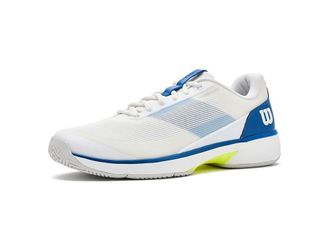 Wilson Rush Lite 5 Mens Cross Training Shoes White/Deja Vu Blue/Safety Yellow : 10.5 D - Medium, Textile