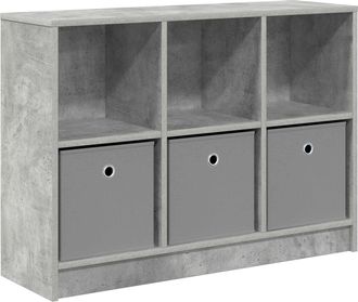 vidaXL Aparador Gris Concreto 88,5 X 27,5 X 63,5 Cm Vidaxl