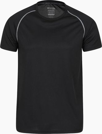 Mountain Warehouse Mens Mountain Warehouse Mens Endurance Breathable T-Shirt - Black - Size: 42/Regular