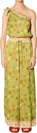 Kivari Salome One Shoulder Top In Lime