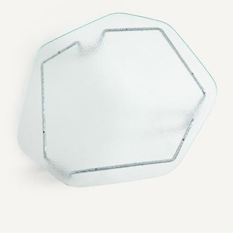 OTTO STUDIO FOR AM.PM Salontafel van glas en ijzer, H33 cm, Oasis