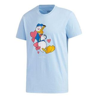 adidas neo x Disney Crossover Casual Sports Cartoon Short Sleeve Pink Blue GJ5638