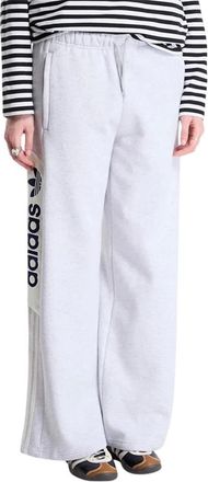 adidas adiSignature NY Wide Leg Sweatpants - Dames - Sport - Grijs - Maat: M Katoen