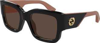 Gucci Brown Square Ladies Sunglasses GG1663S 004 52