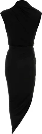Balenciaga Womens Dress Black Viscose Elastane