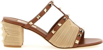 Valentino Garavani Brown Rockstud Heels