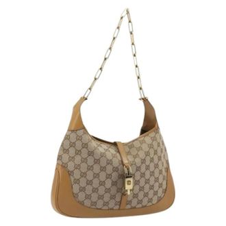 Gucci Pre-owned Vintage Schoudertas - Dames - Pre-owned - Beige - Maat: ONE Size